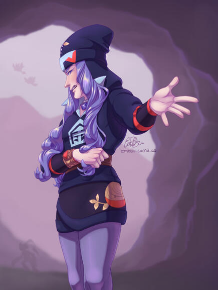 Half body + Simple background