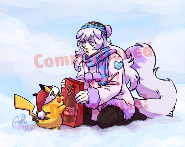 Colored sketch + Full body + Extra character